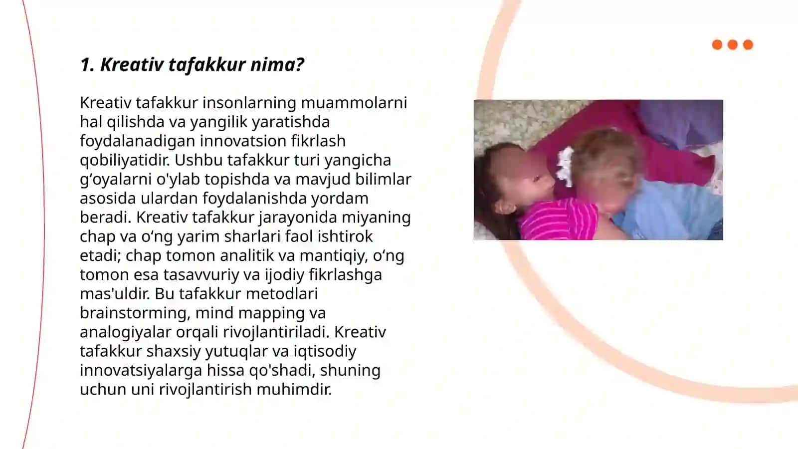 Maktabgacha va boshlangʻich taʼlim yoshdagi bolalarda kreativ tafakkurini rivojlantirish usullari 3