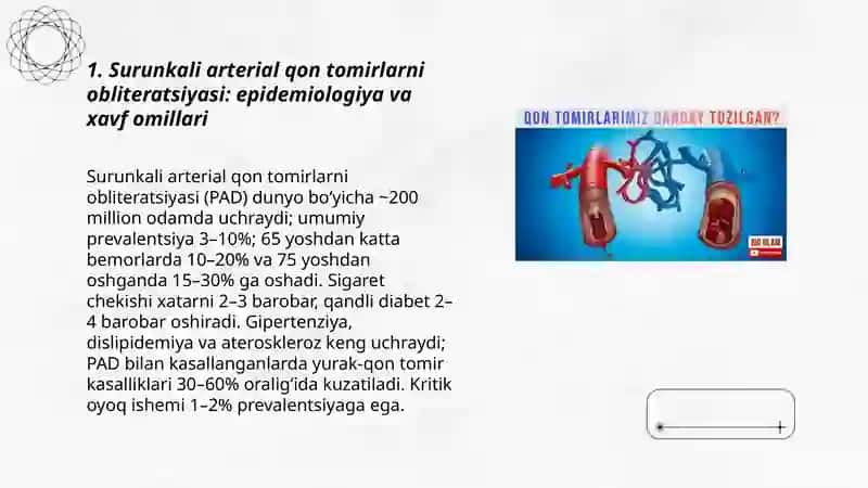 Arterial qon tomirlarni surunkali obliterasiyasida zamonaviy davolash usullari 3