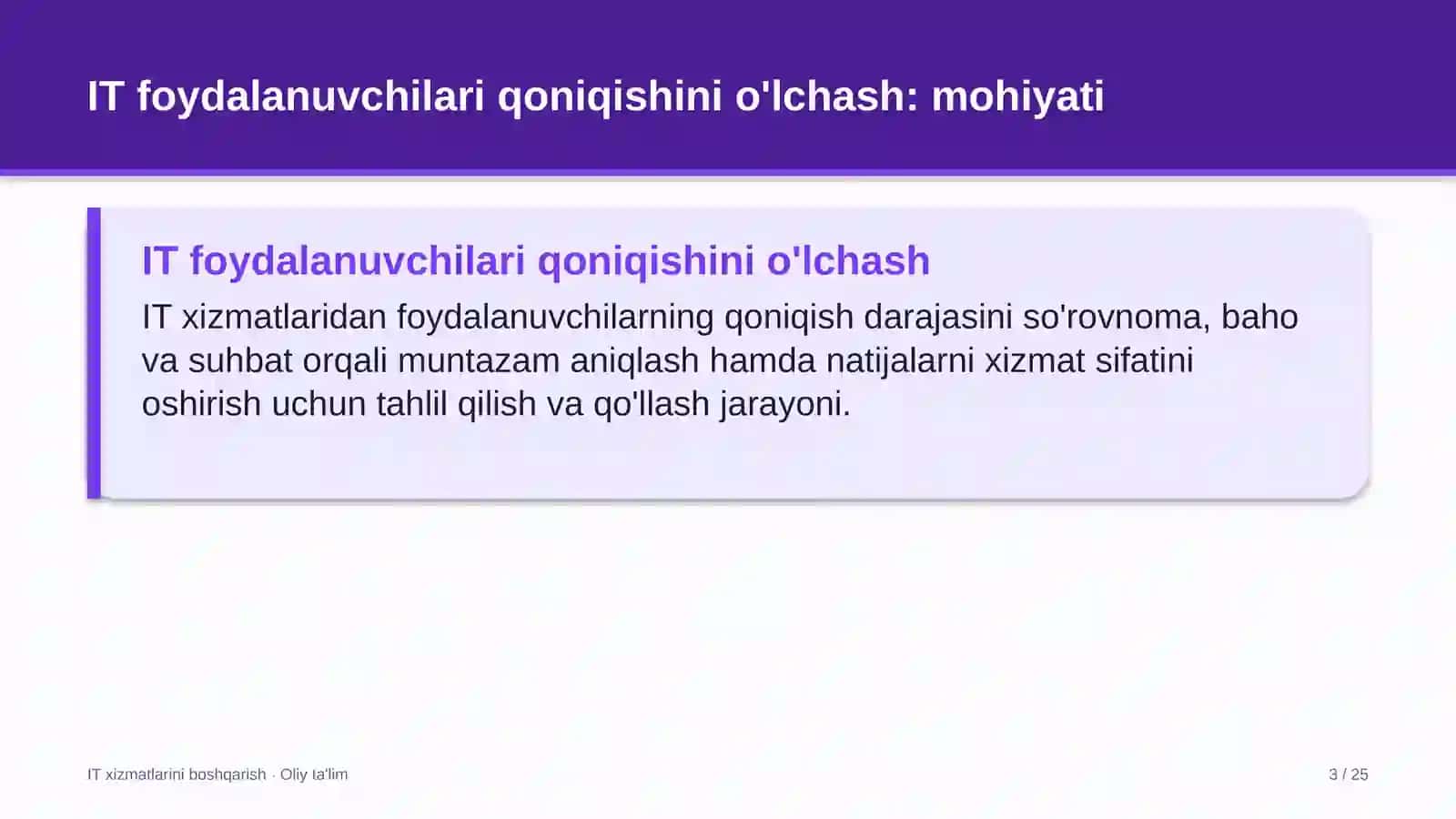 yangiliklar saytlarida axborot texnologiyalari xizmatlari foydalanuvchilarining qoniqishini o'lchash 8675 3