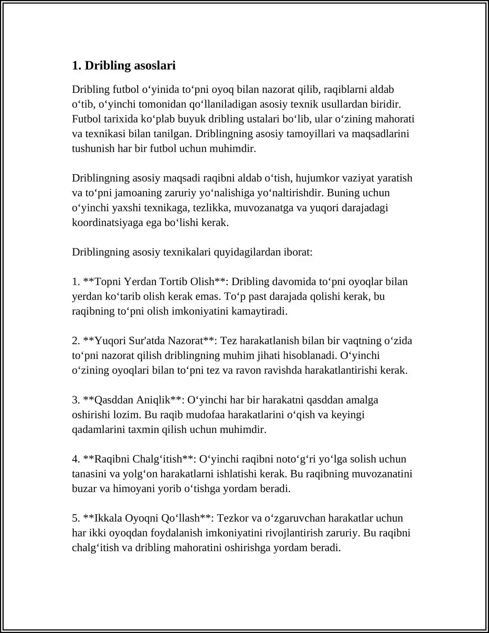 BASKETBOLL O'YINIDA HARAKATLANISH VA TOPNI BOSHQARISHNING TEXNIK USULLARINI O'RGATISH 3