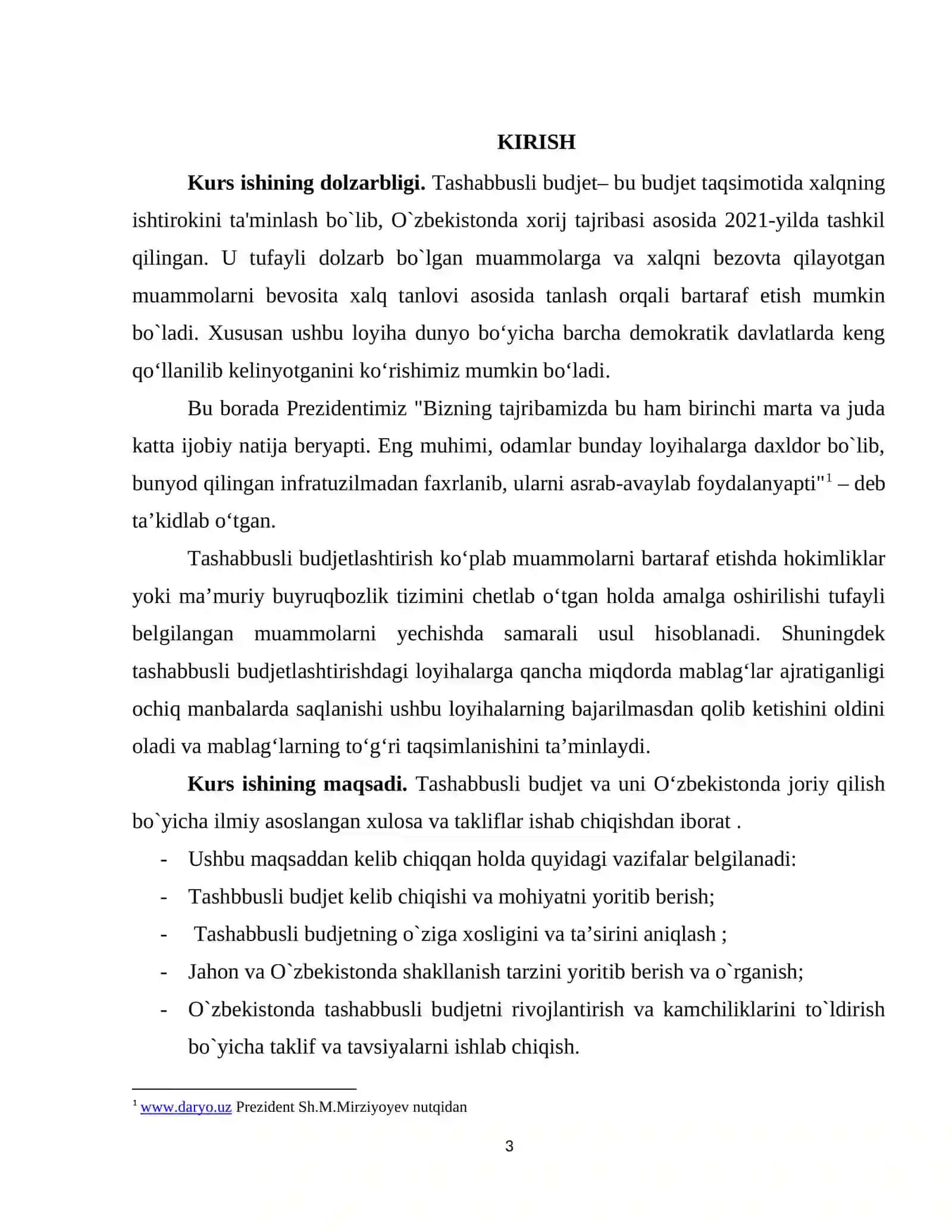 TASHABBUSLI BUDJET: XORIJ TAJRIBASI VA O’ZBEKISTONDA JORIY ETISH AMALIYOTI 3