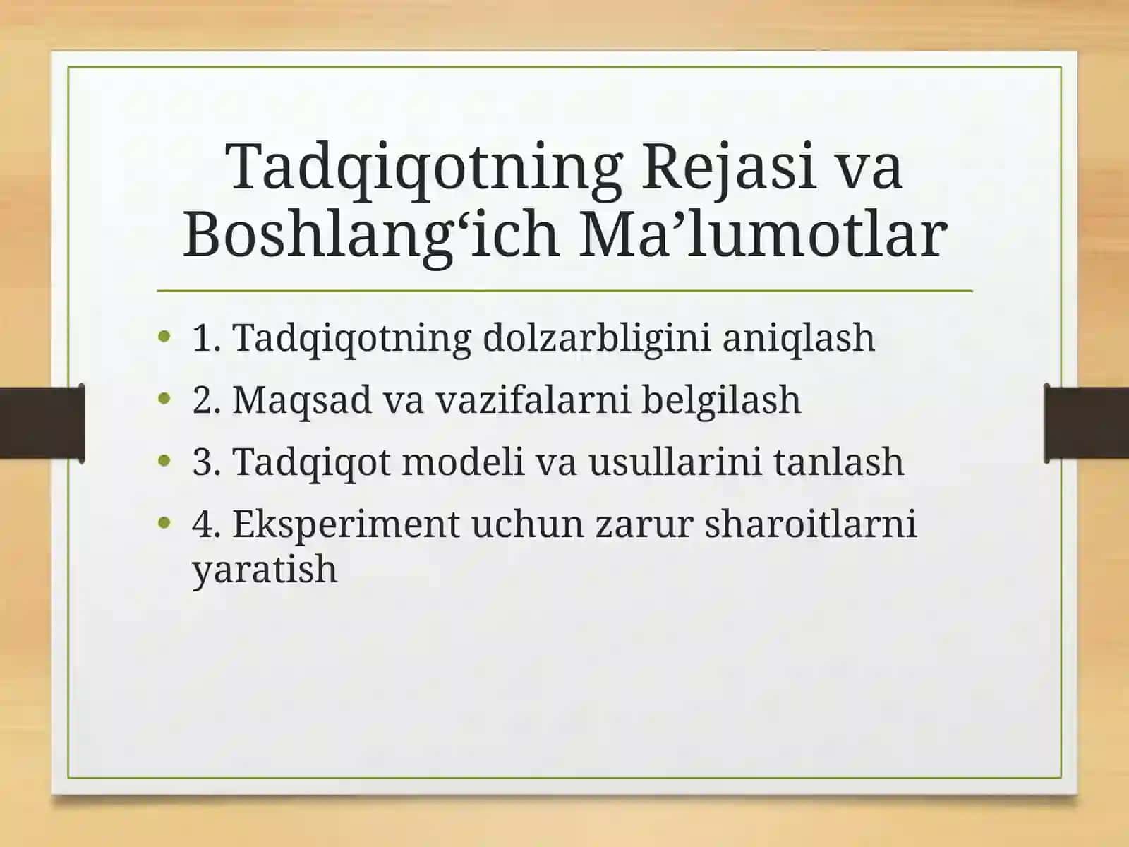 EksperimentalTadqiqotBosqichlari 3