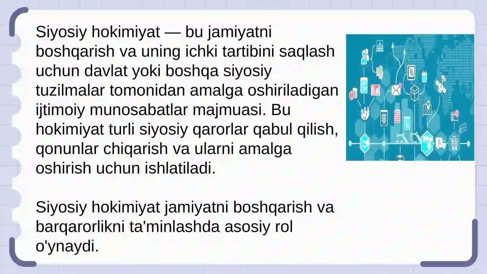 Siyosiy hokimiyatning subyektiga ko‘ra tasnifi individual siyosiy hokimiyat, jamoaviy siyosiy hokimiyat 3