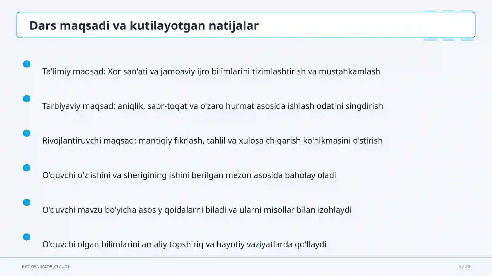 Xor san'ati va jamoaviy ijro (7-sinf) 3