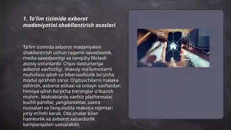 Ta'lim tizimida axborot olish madaniyati 3