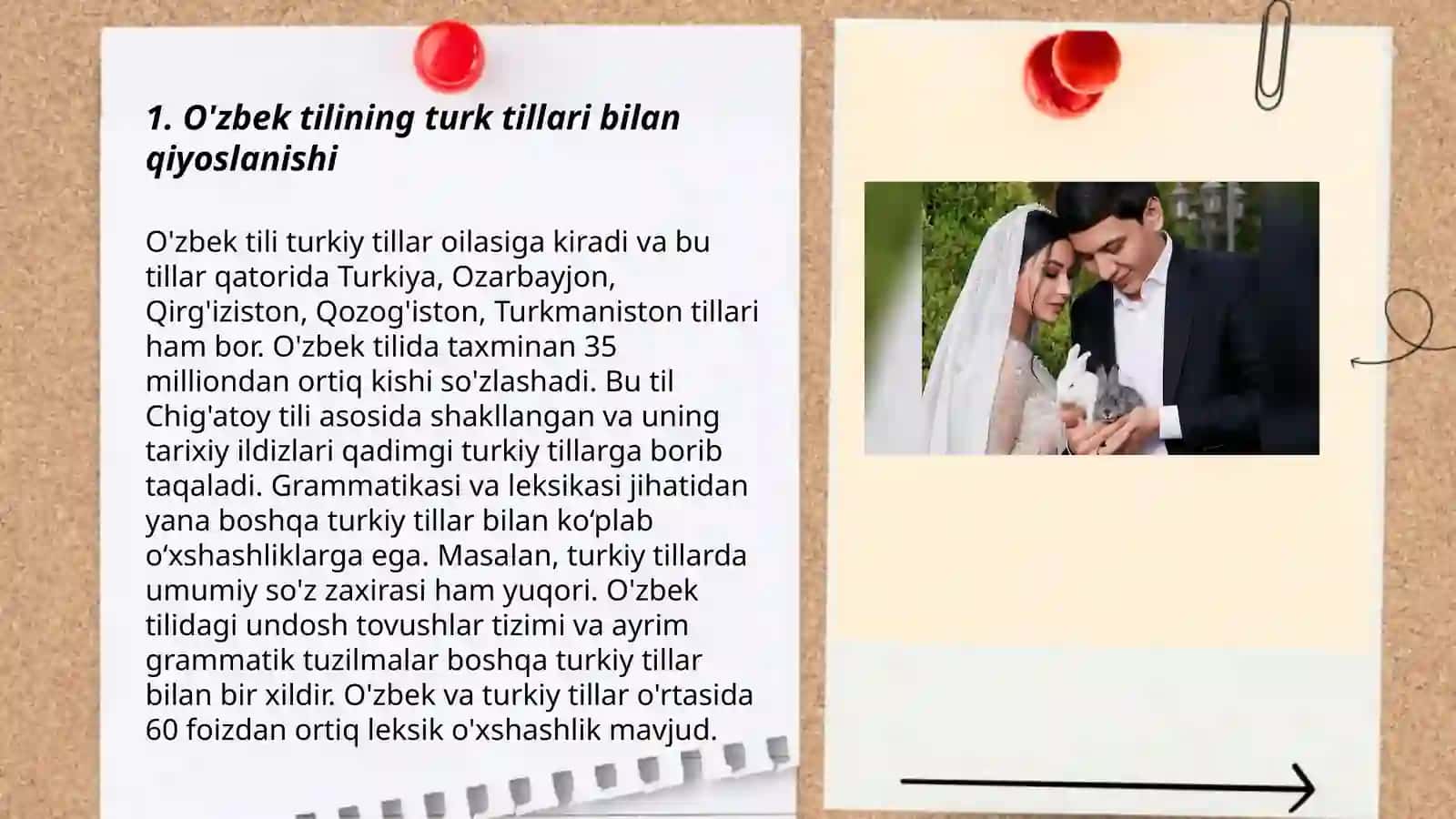 O'zbek tilining qiyoslanishi 3