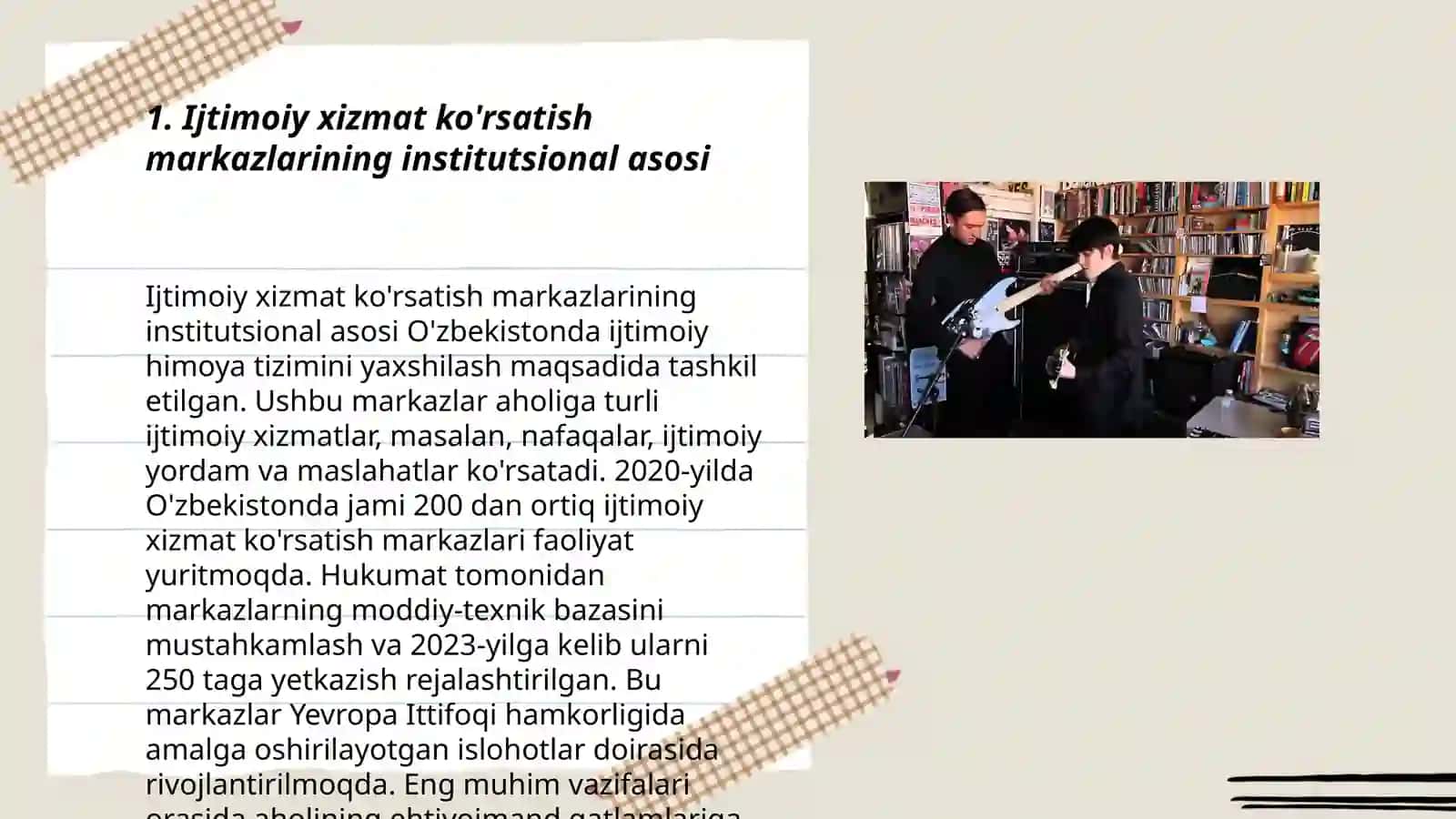 Ijtimoiy xizmat ko'rsatish markazlarining institutsional asosi 3