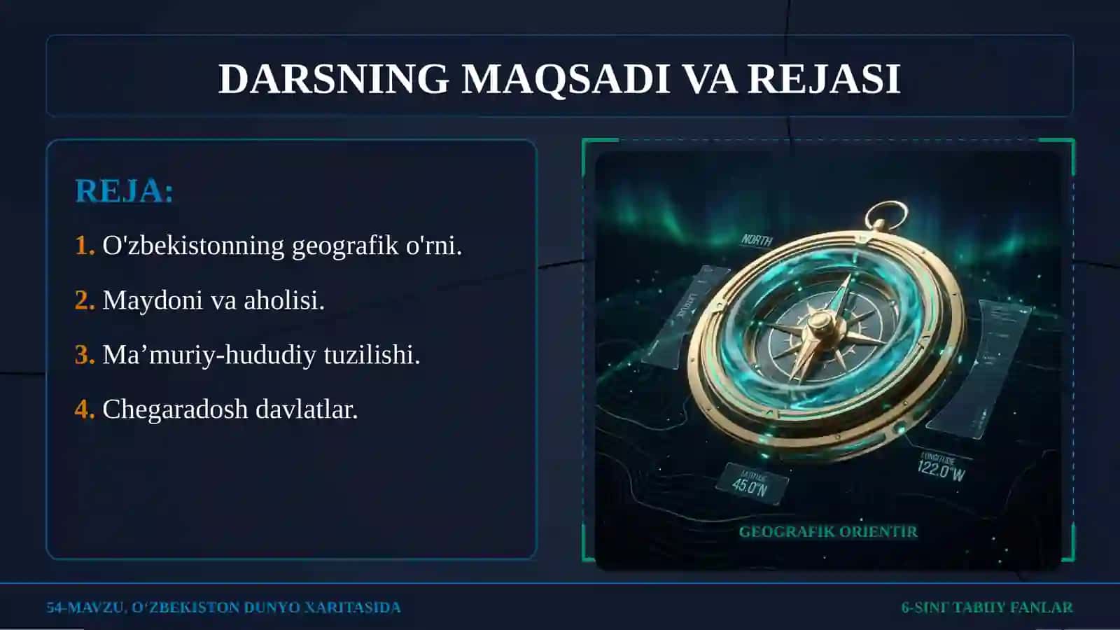 O‘ZBEKISTON DUNYO XARITASIDA 3