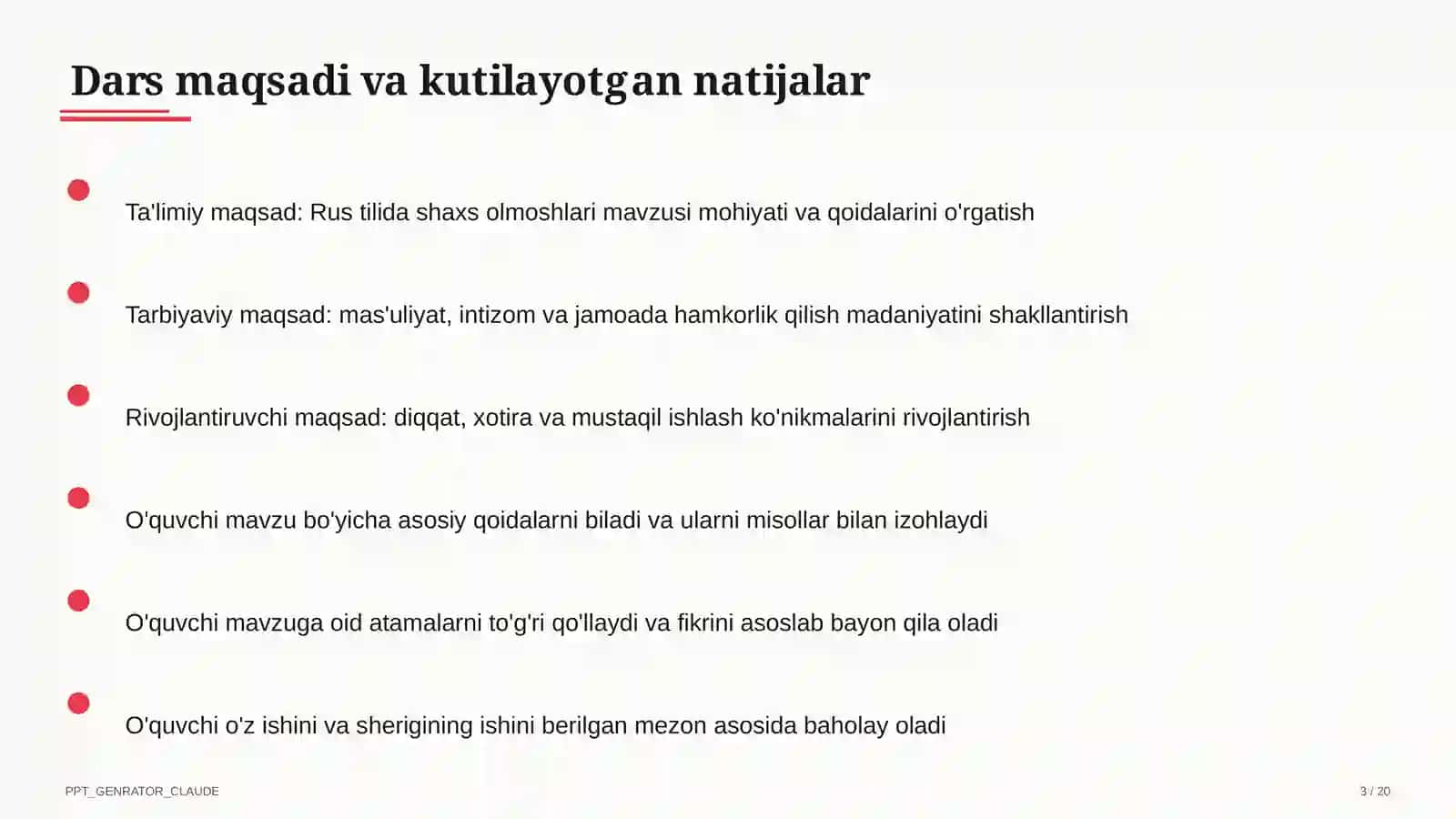 Rus tilida shaxs olmoshlari (5-sinf) 3