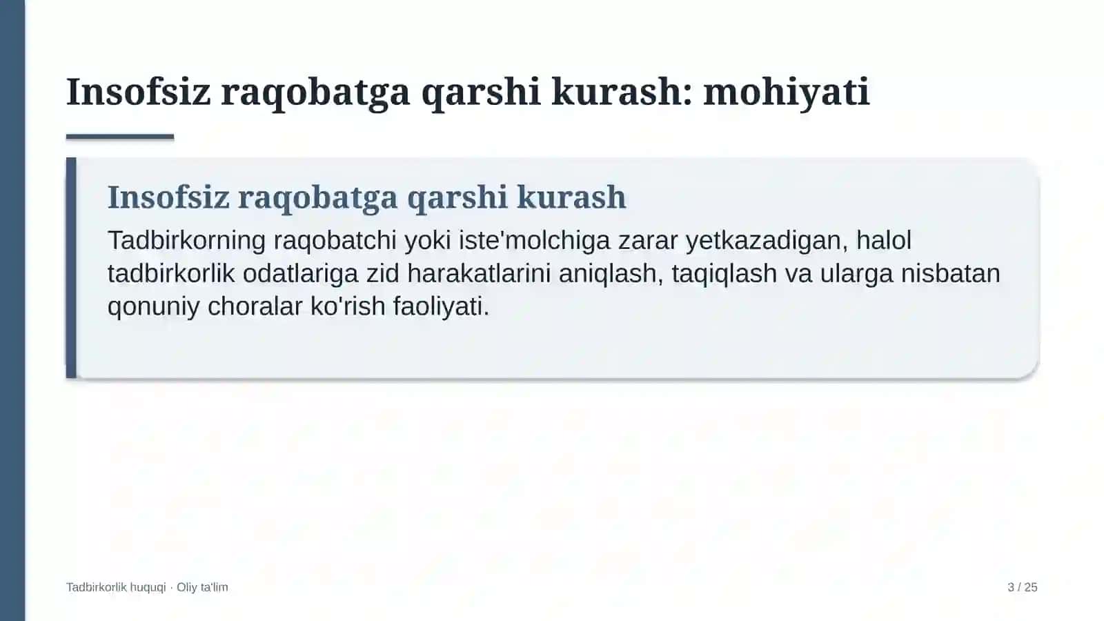 ovoz yozish studiyalarida insofsiz raqobatga qarshi kurashish 3141 3