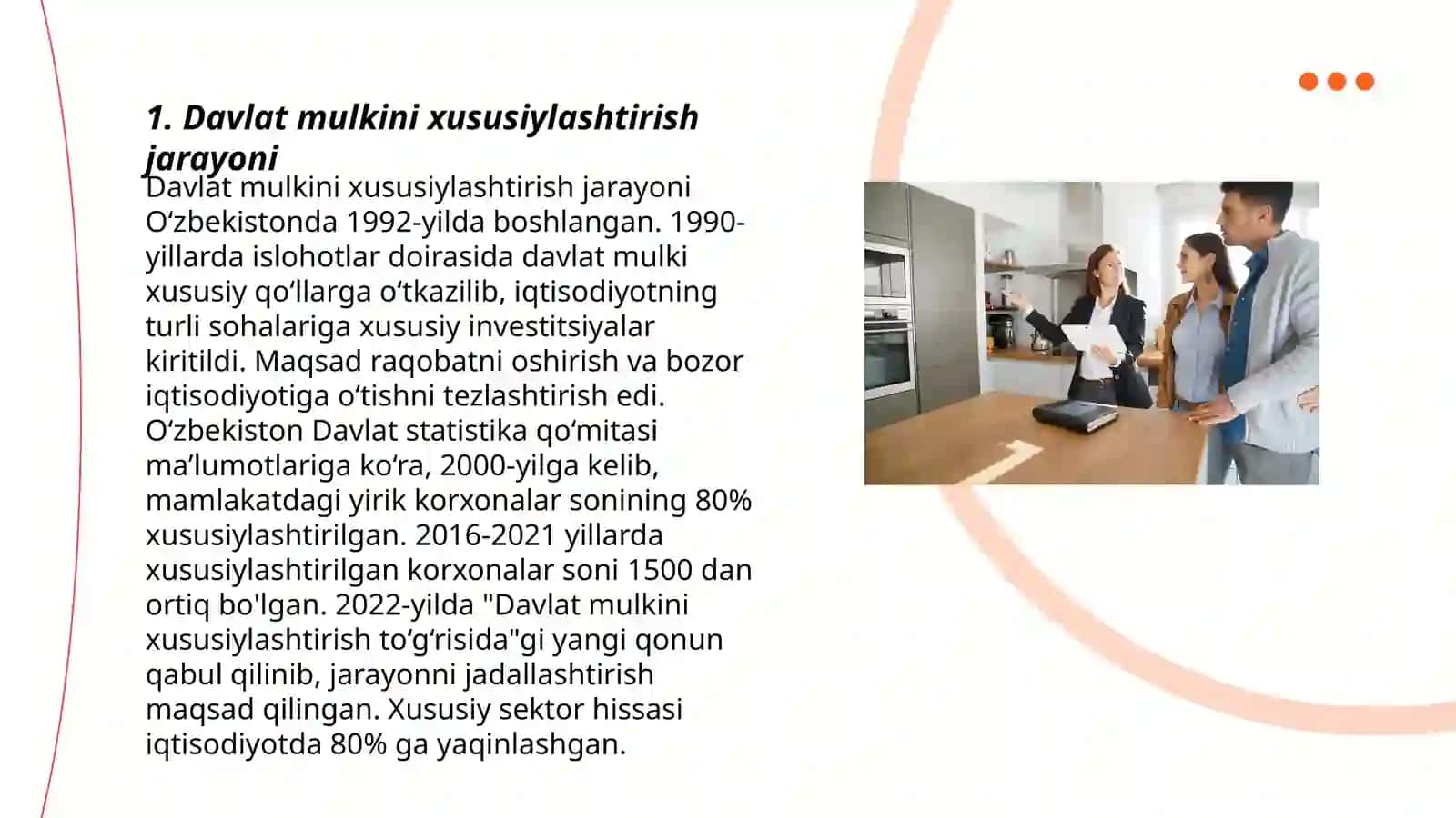 Davlat mulkini xususiylashtirish va boshqarish iqtisodiyotni tartibga solish 3