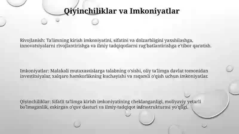 Oliy taʼlim tizimi ravnaqi 3