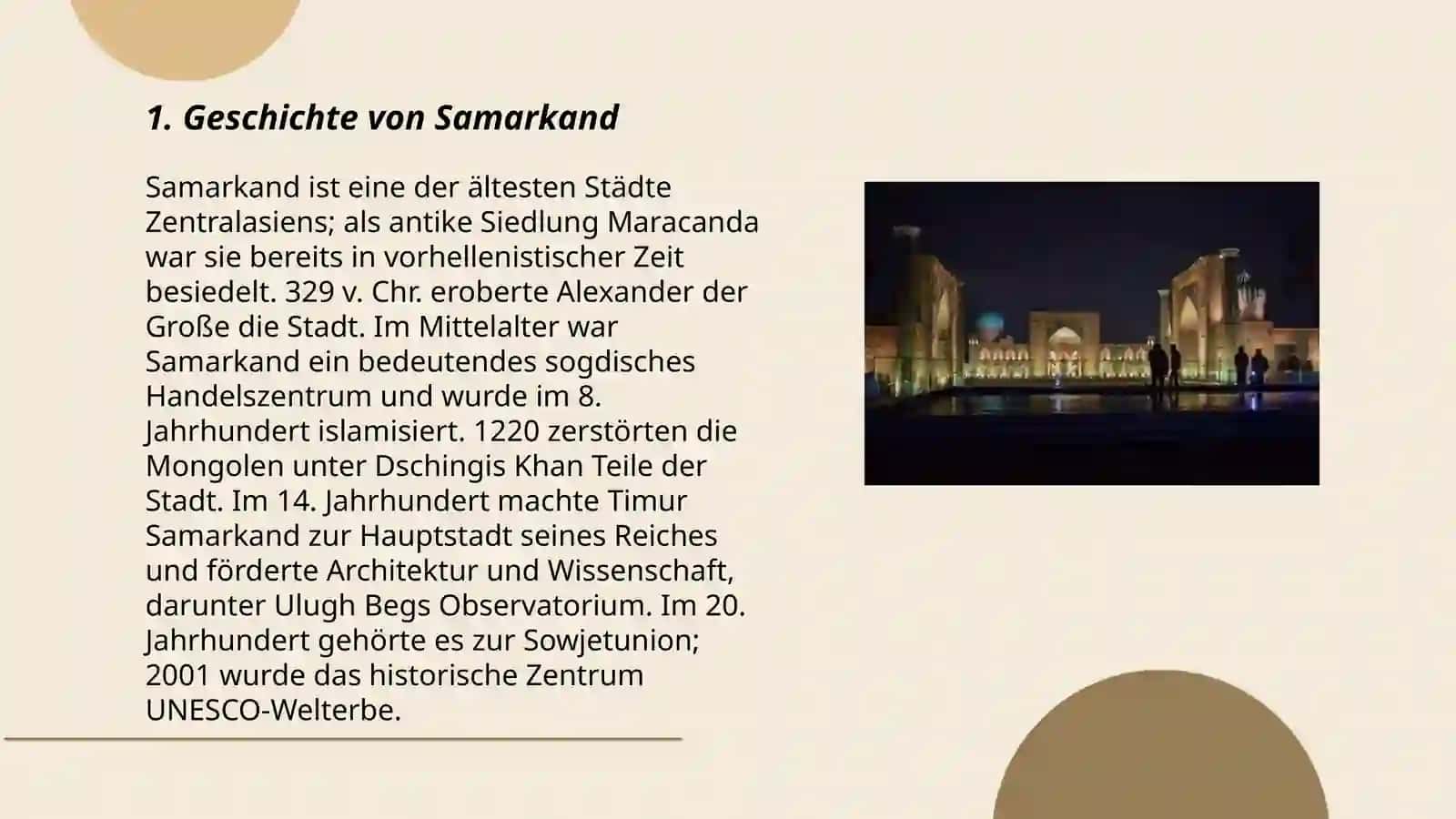 Geschichte von Samarkand 3