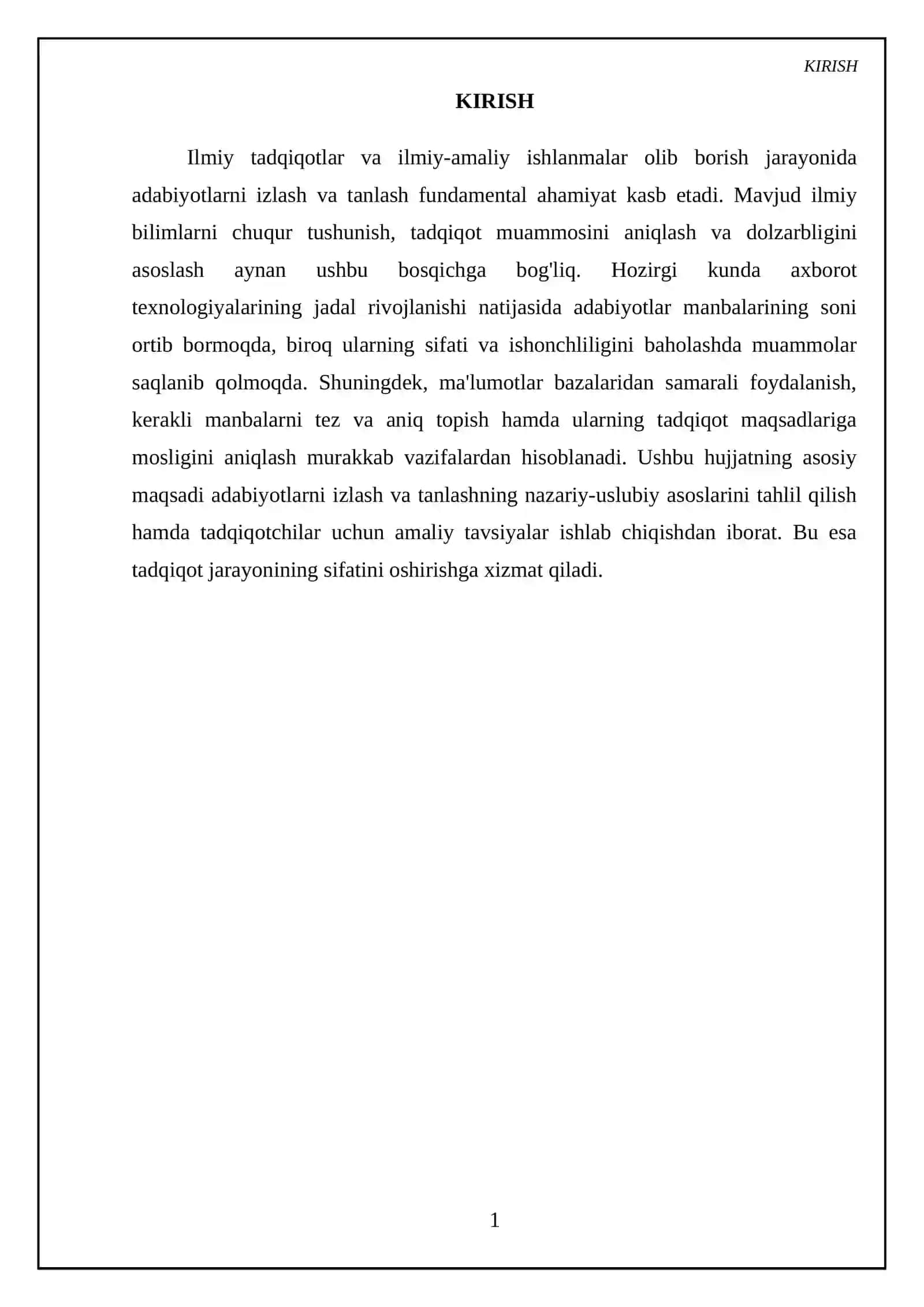 Kirish: Qidiruv strategiyalari va vositalarini tanlash 3