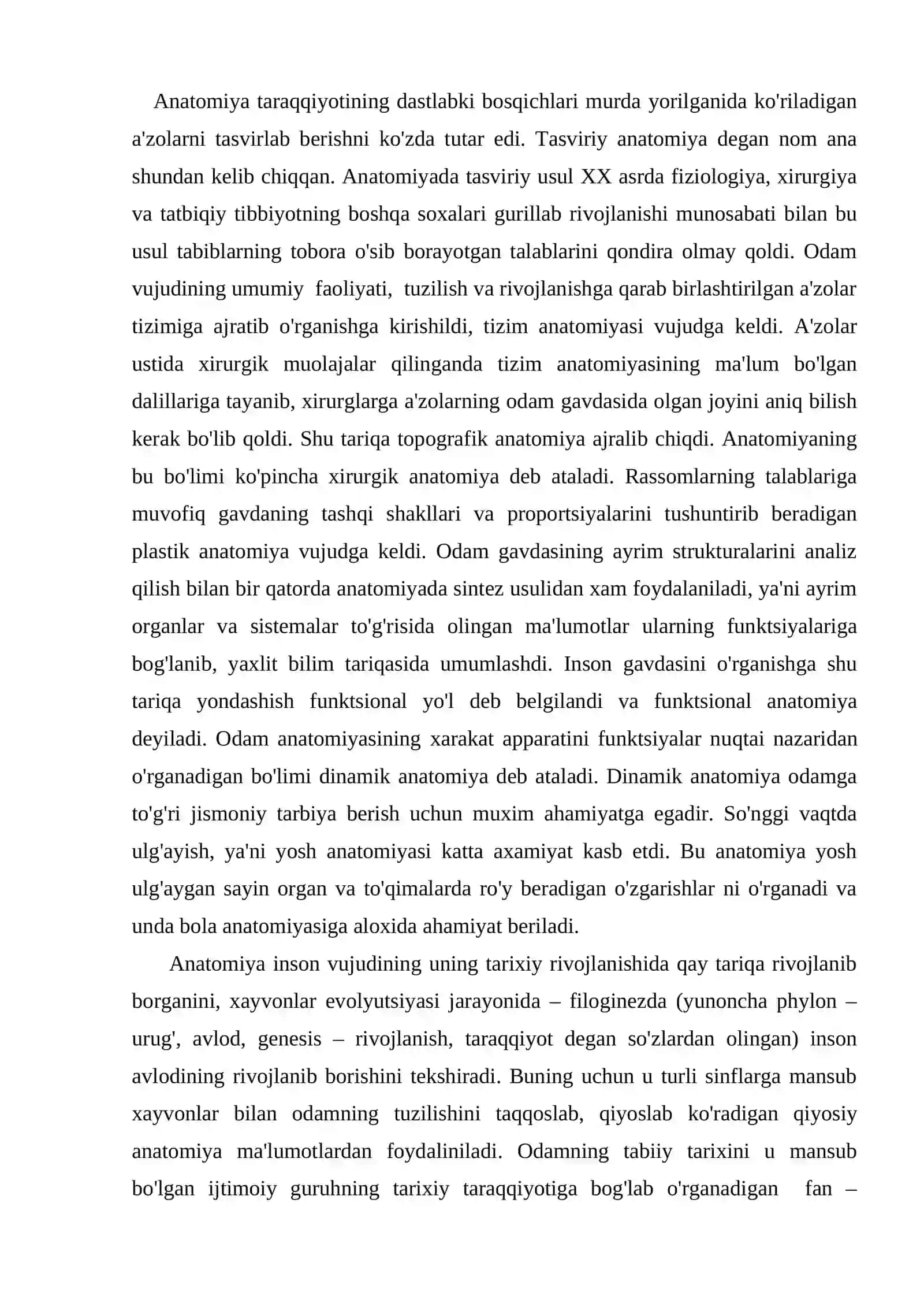 Tibbiy fanlar asosi fanining mazmuni va vazifalari, usullari, qisqacha tarixi 3