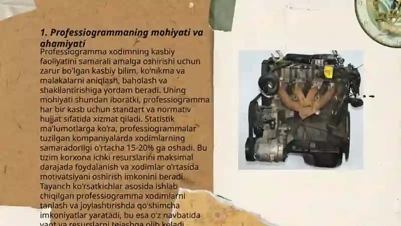 Professiogramma, professiografiya, psixogramma yuzasidan mulohazalar 3