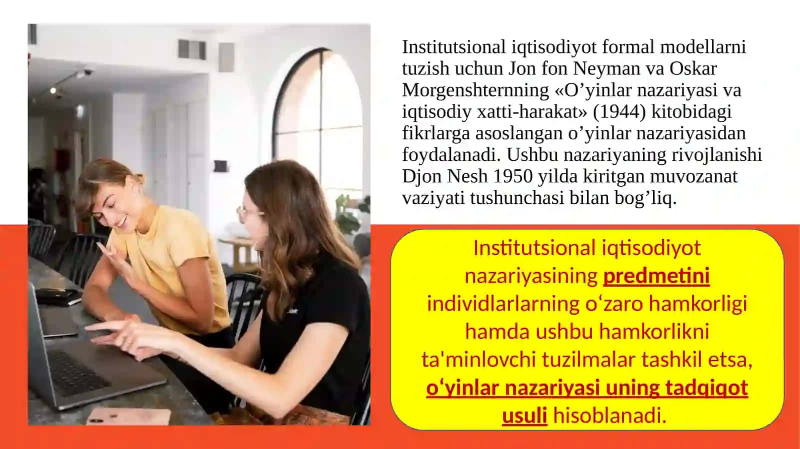 O‘yinlar nazariyasi va o‘zaro hamkorliklarni modellashtirish 3