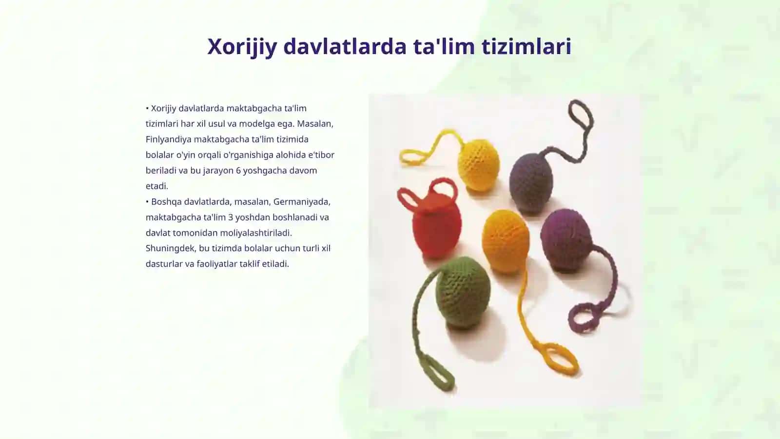 Xorijiy davlatlarning maktabgacha ta'lim tuzilmasi va boshqaruv usullari 3