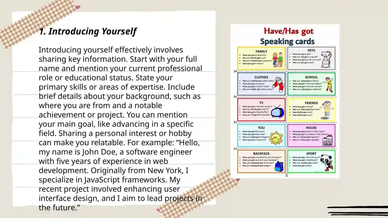 Lesson plan for teaching speaking 3