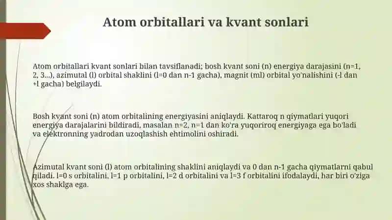 Atom orbitallari 3