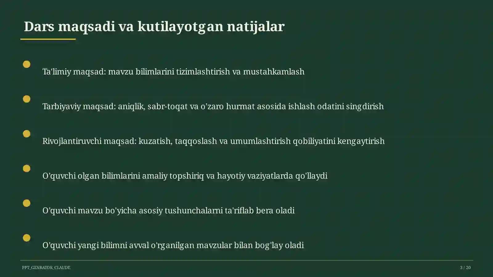 Yalpi ichki mahsulot va iqtisodiy o'sish (11-sinf) 3