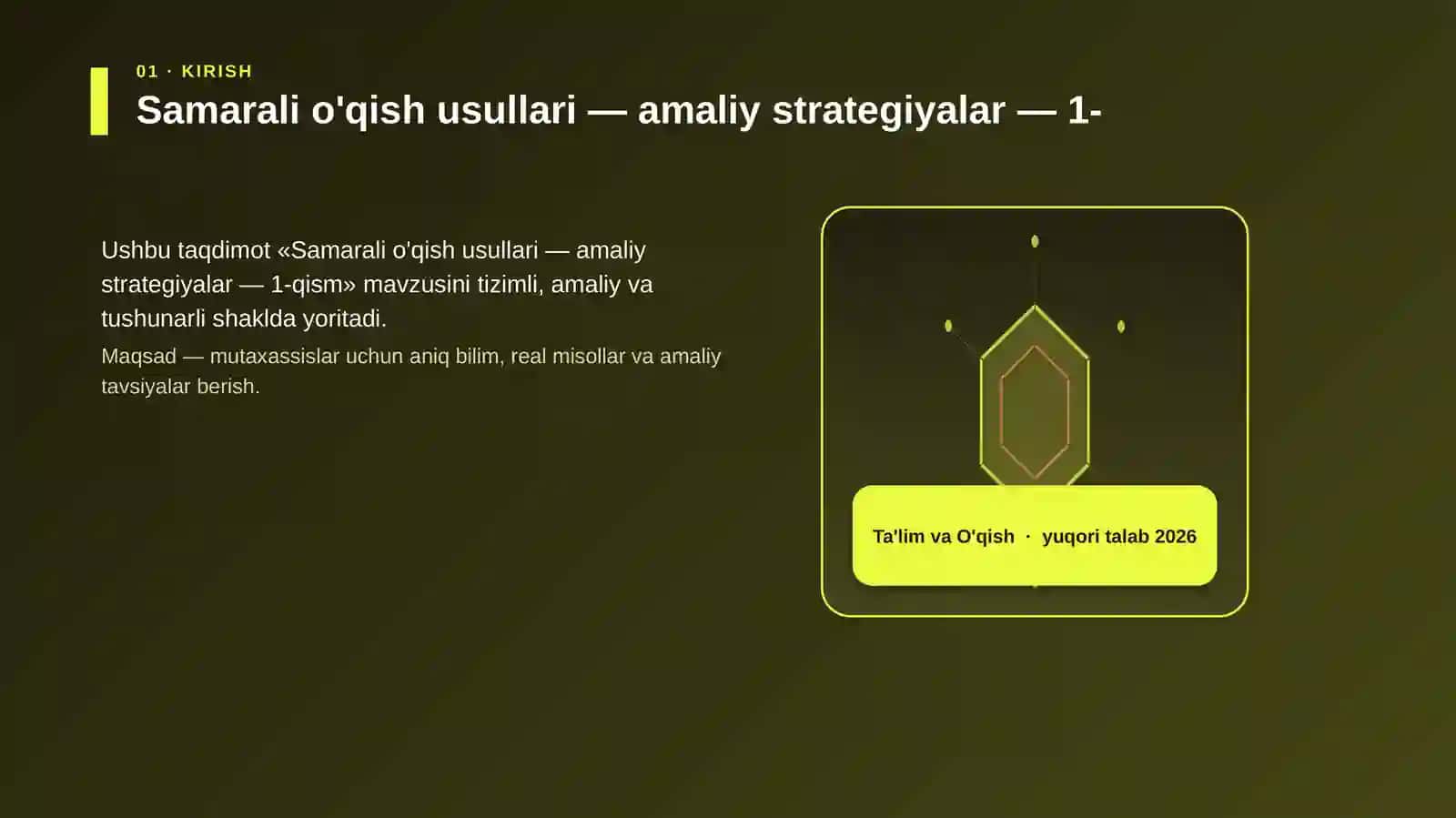 Samarali o'qish usullari — amaliy strategiyalar — 1-qism 3