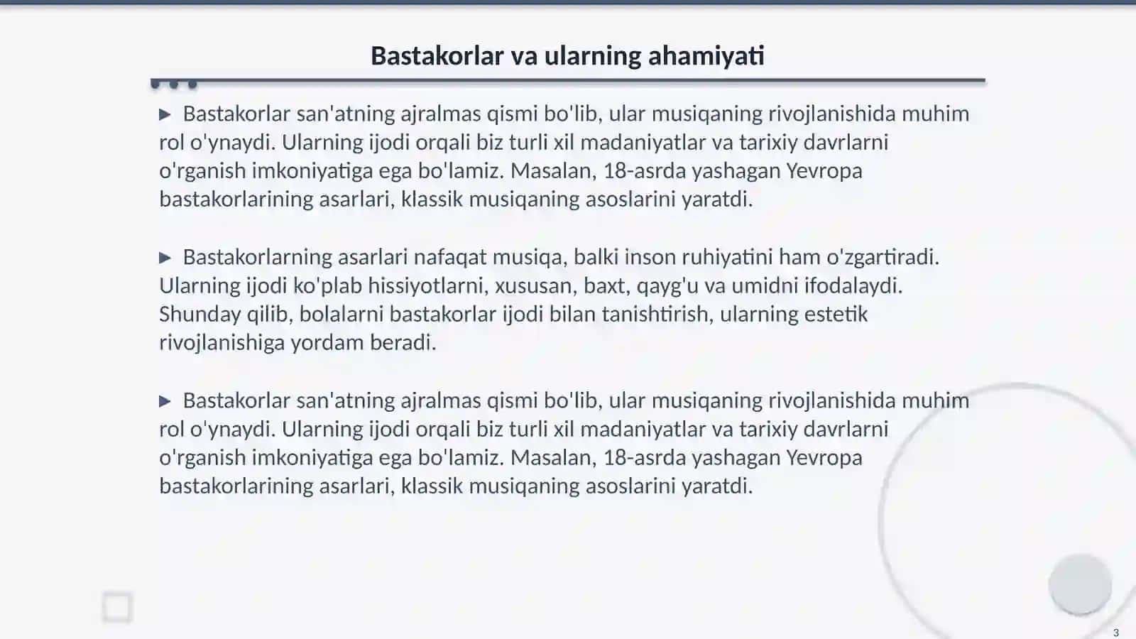 Bolalarni bastakorlar ijodi bilan tanishtirish 3