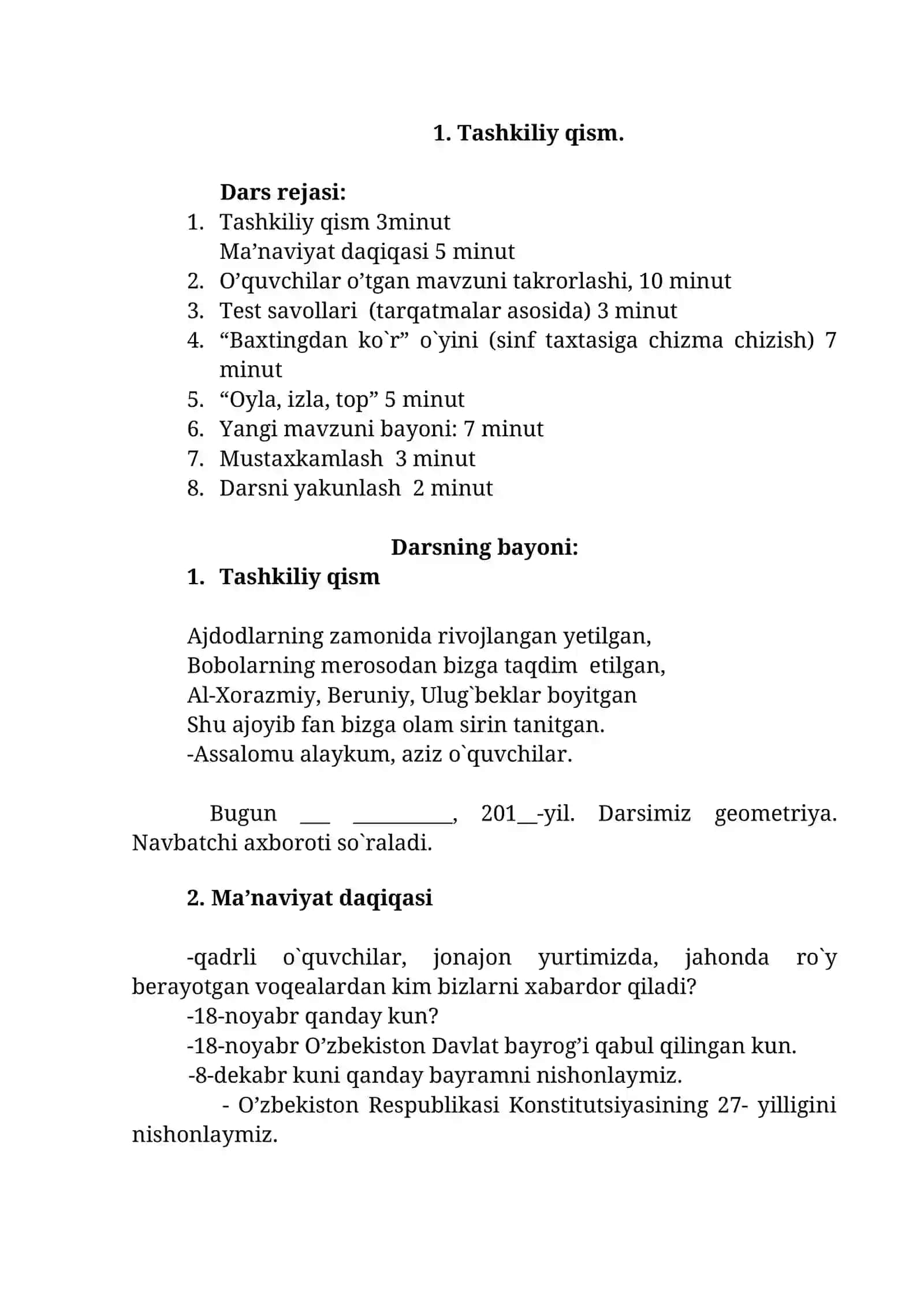 Ko'pyoqlar. Muntazam prizma va muntazam piramida 3