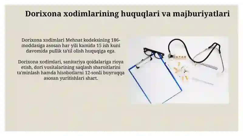 Dorixonalar faoliyatini tashkil etishning qonuniy asoslari 3