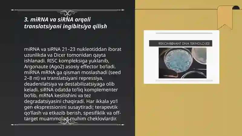 Oqsillar polimorfizimi. Tibbiyotda rekombinant DNK dan foydalanish 3