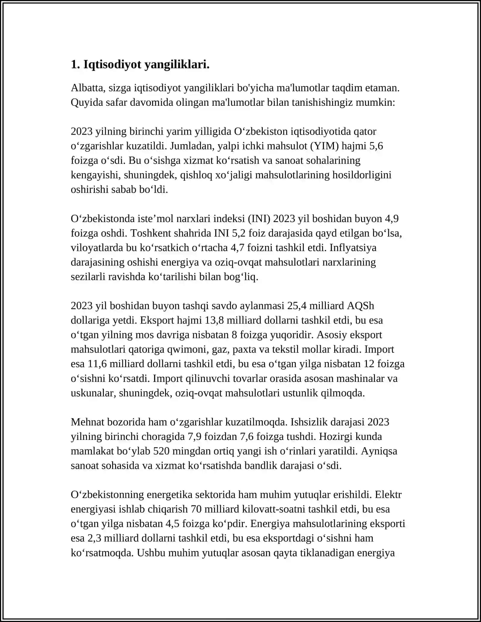 BOSMA NASHR:"THE TIMES","NEV TIMES","BLOOMBERG","SABAH" LAR (MATN VA MAZMUN-MAQSADI)NI TAHLIL QILING 3