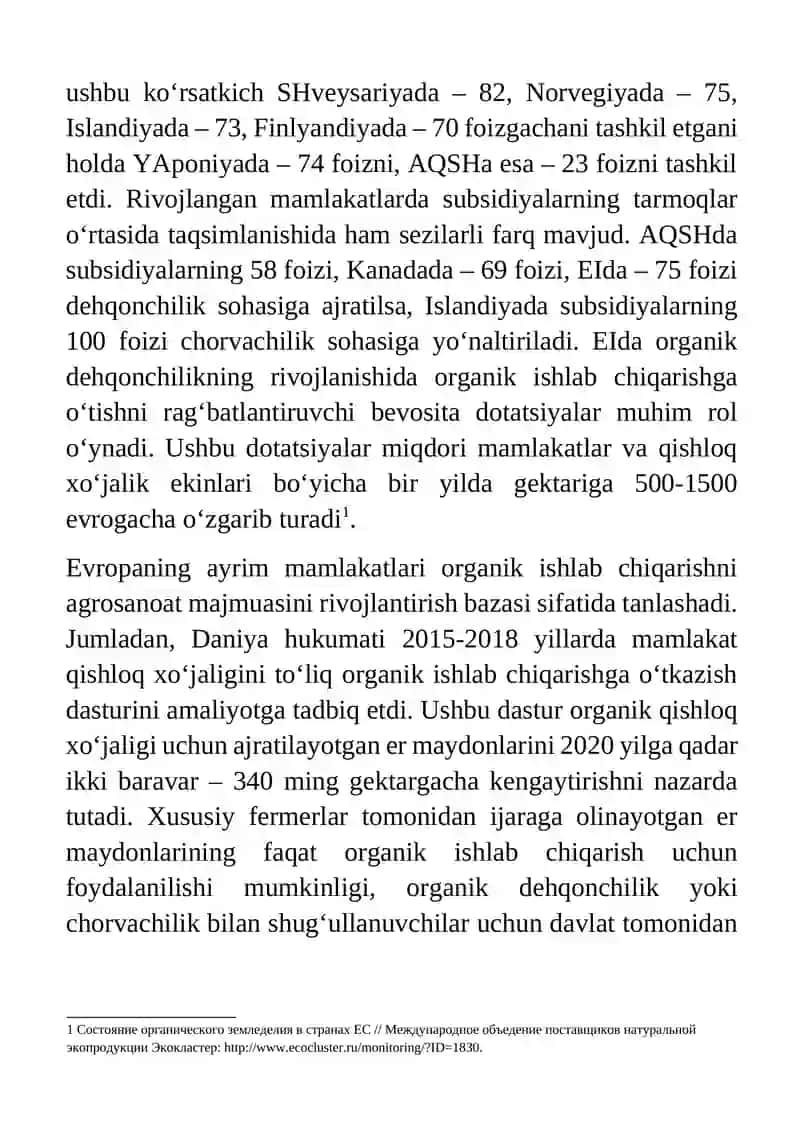 Organik qishloq xo‘jaligini rivojlantirish yo‘nalishlari 3