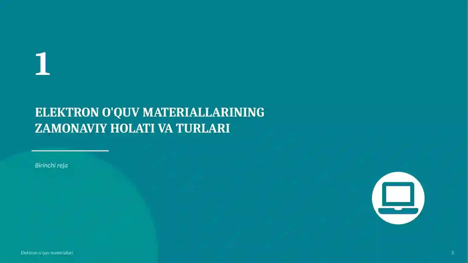 Elektron o'quv materiallari 3
