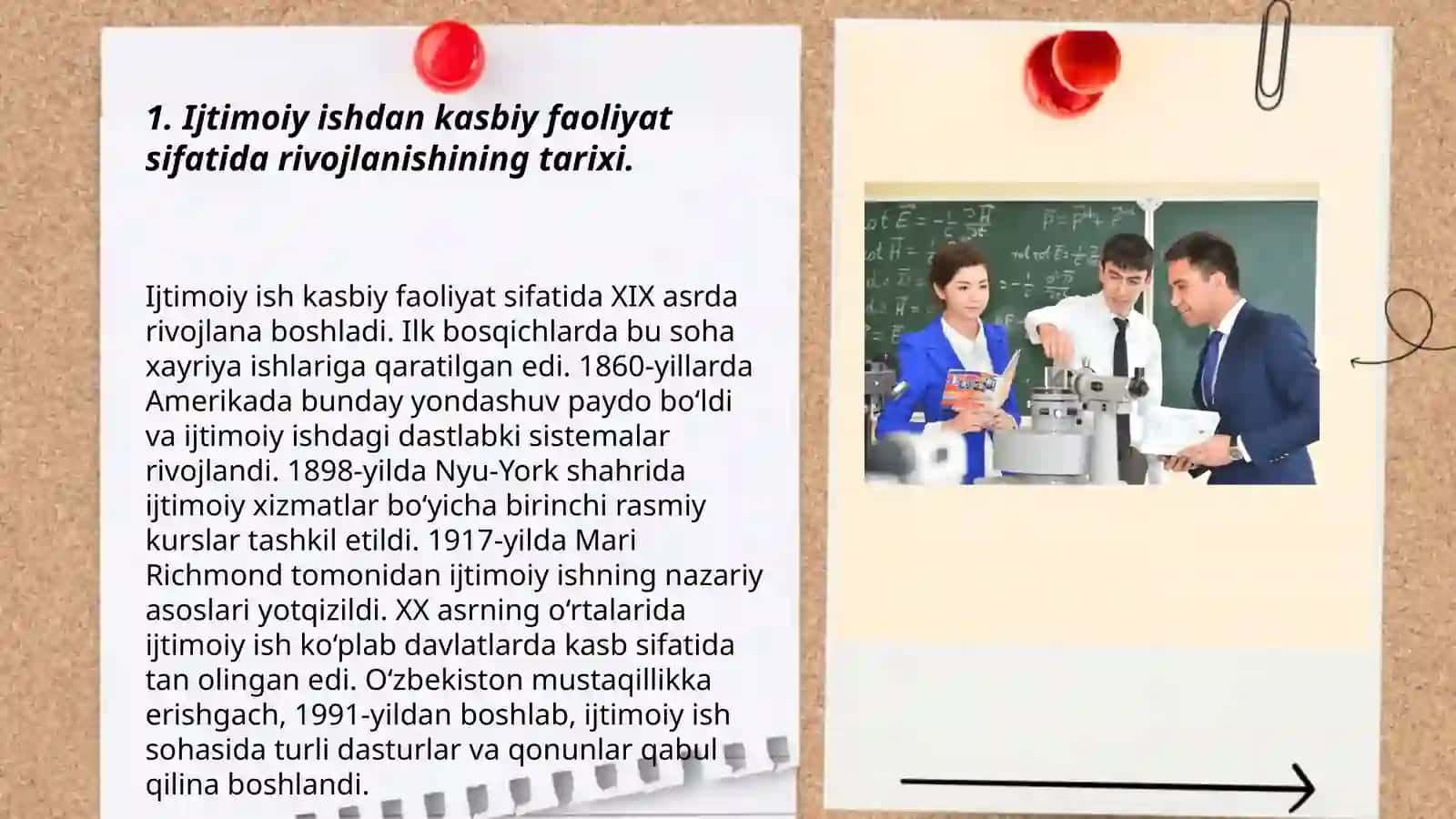 ijtimoiy ishning kasbiy faoliyat sifatida rivojlanish bosqichi 3