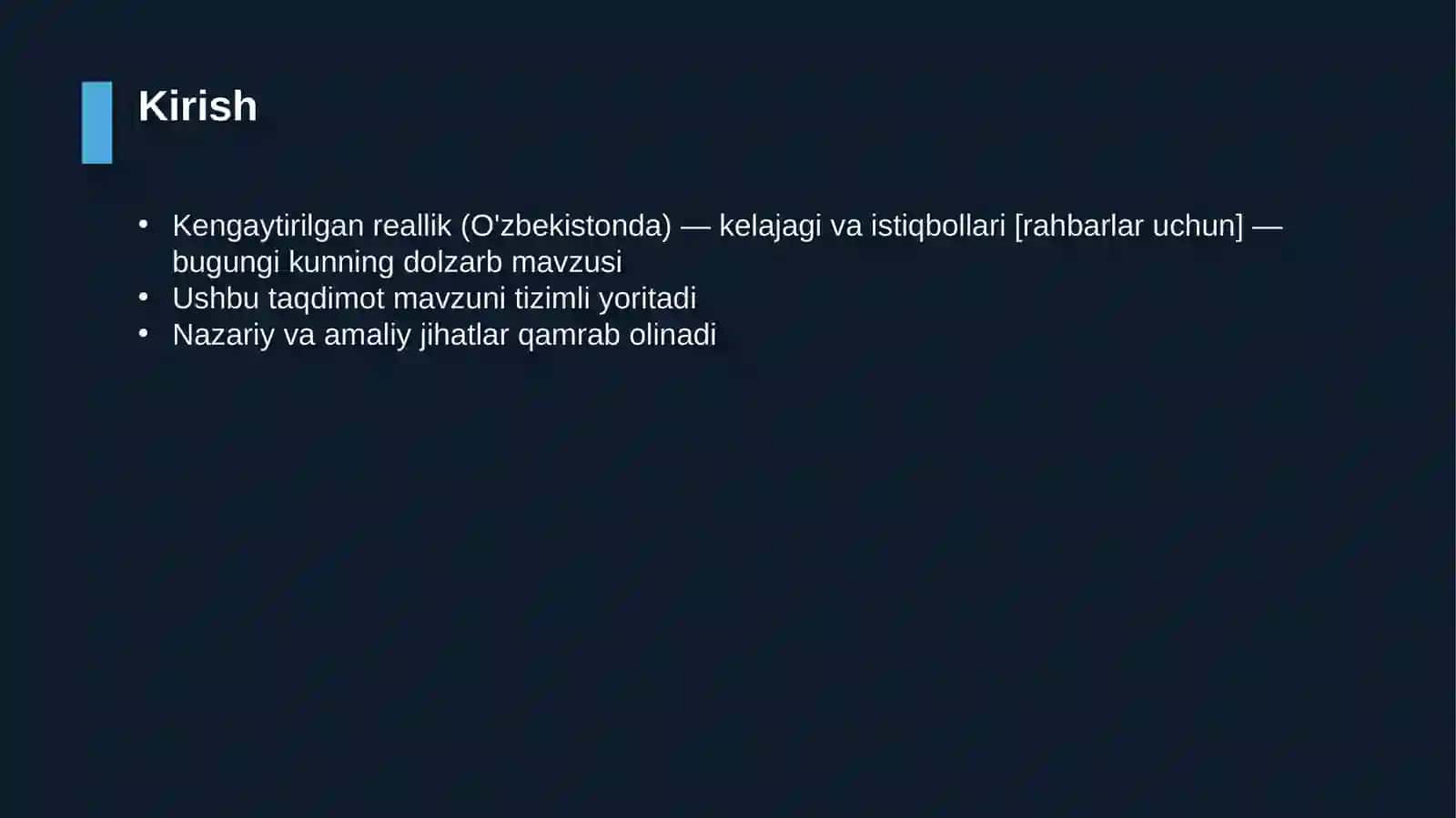 Kengaytirilgan reallik (O'zbekistonda) — kelajagi va istiqbollari [rahbarlar uchun] 3
