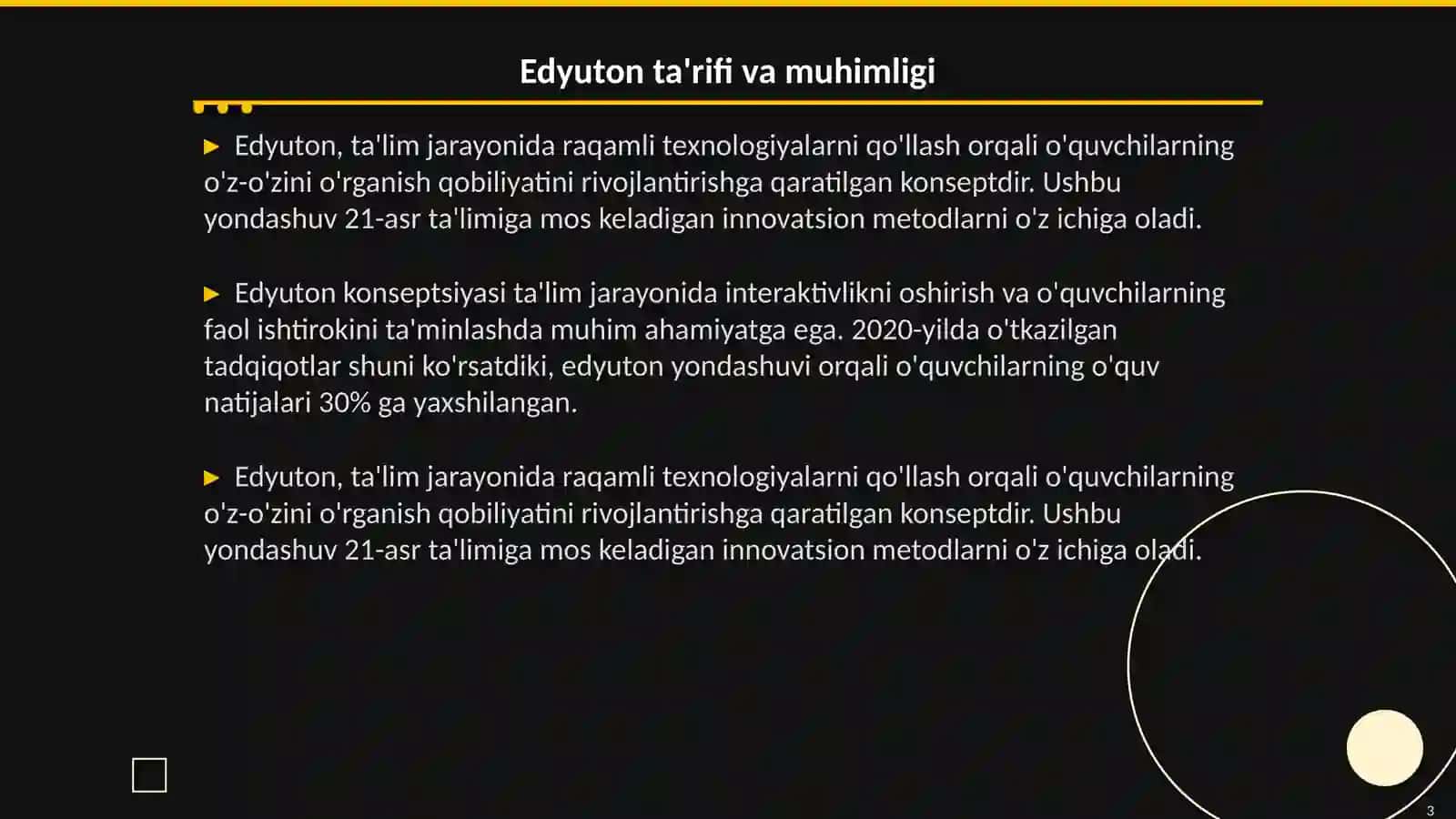 Edyuton konseptsiyasi 3