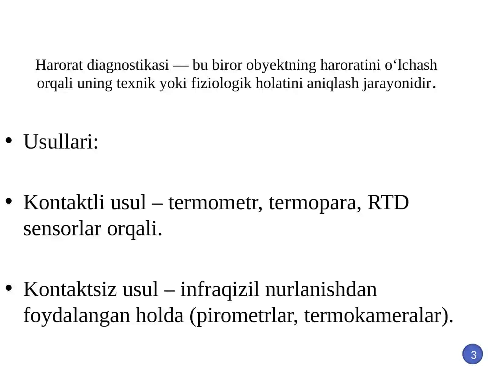 Harorat Diagnostikasi 3