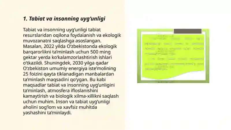 Tabiat va insonning uyg‘unligi 3