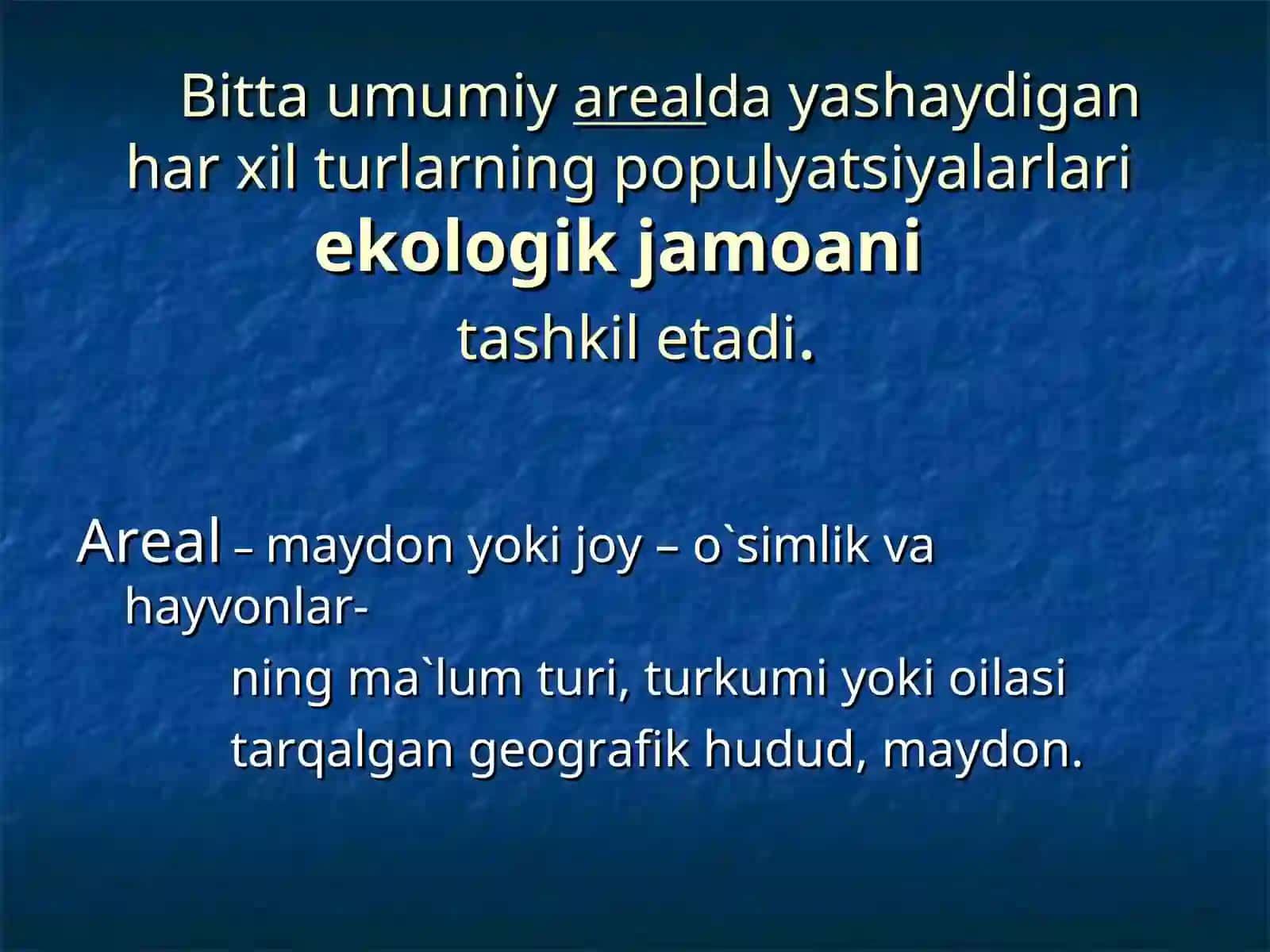 BIOGEOTSENOZLAR VA ULARNINGXUSUSIYATLARI. OZIQ ZANJIRLARIVA EKOLOGIK PIRAMIDALAR 3