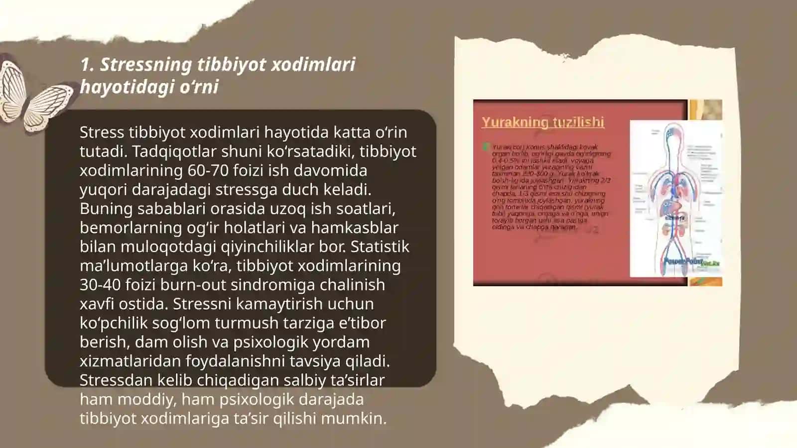 Tibbiyot xodimlarida emotsional holatlarning oʻziga xosligi:stress va uning bosqichlari, bartaraf etish usullari 3