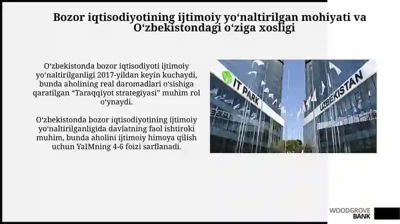 Bozor iqtisodiyotining ijtimoiy yoʻnaltirilgan mohiyati va Oʻzbekistondagi oʻziga xosligi 3