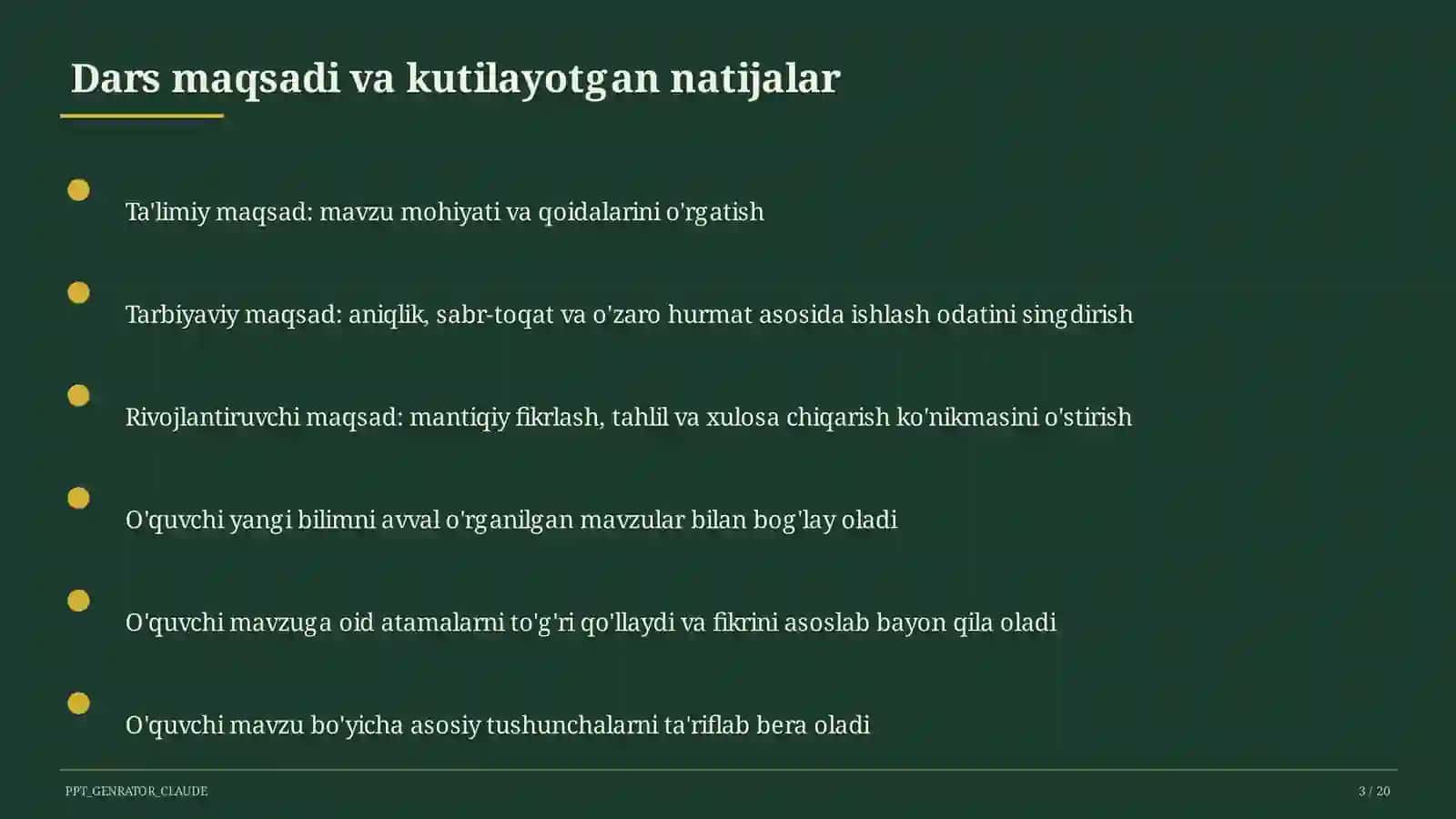 So'z yasalishi: yasama va tub so'zlar (6-sinf) 3