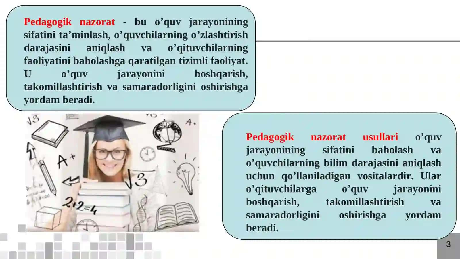 Pedagogik nazorat 3