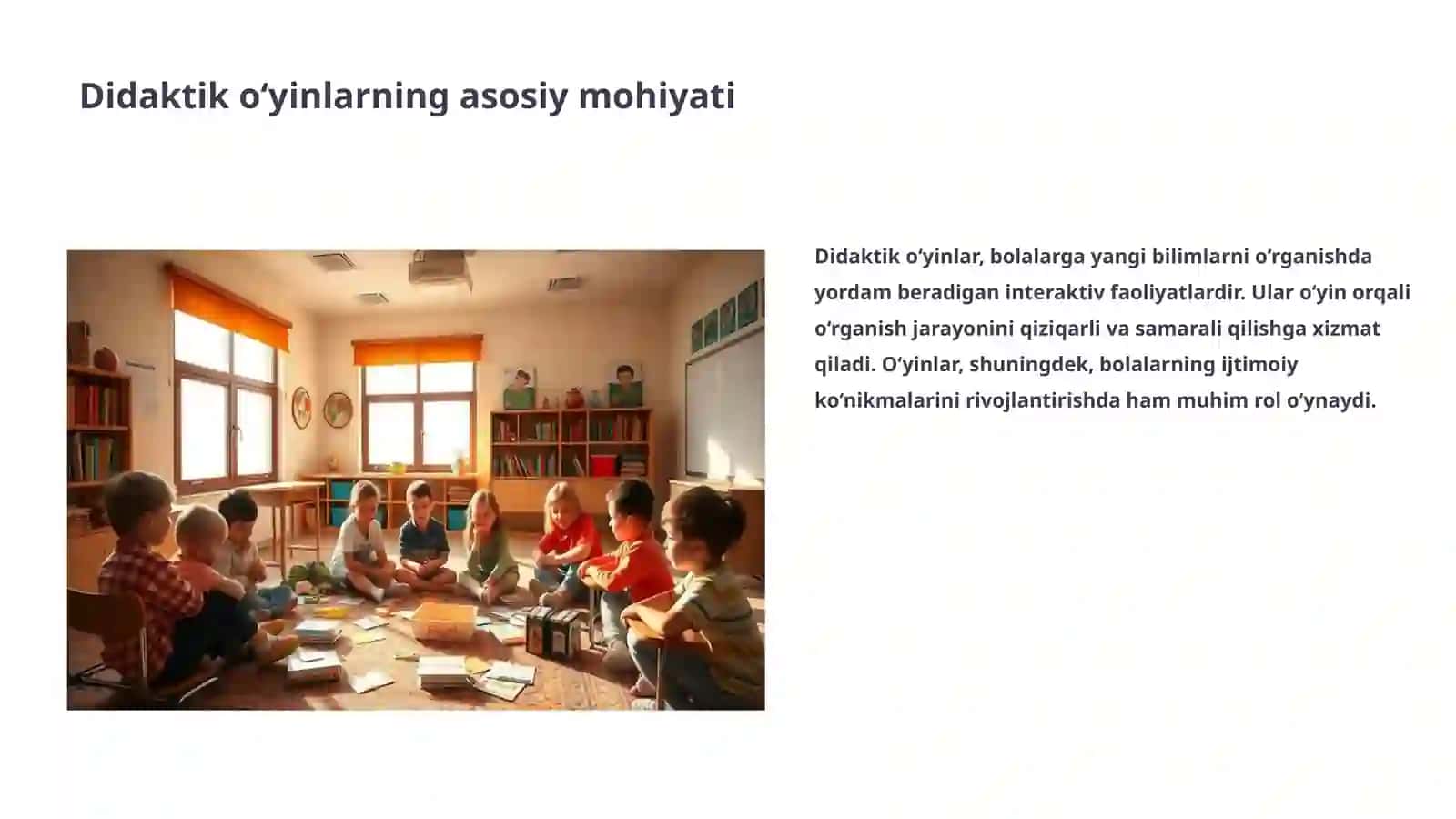 Maktabgacha va boshlang‘ich sinflarda, ingliz tili darslarida qo‘llaniladigan didaktik o‘yinlar 3