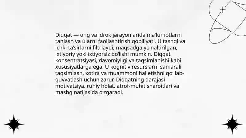 Diqqat va uning turlari 3