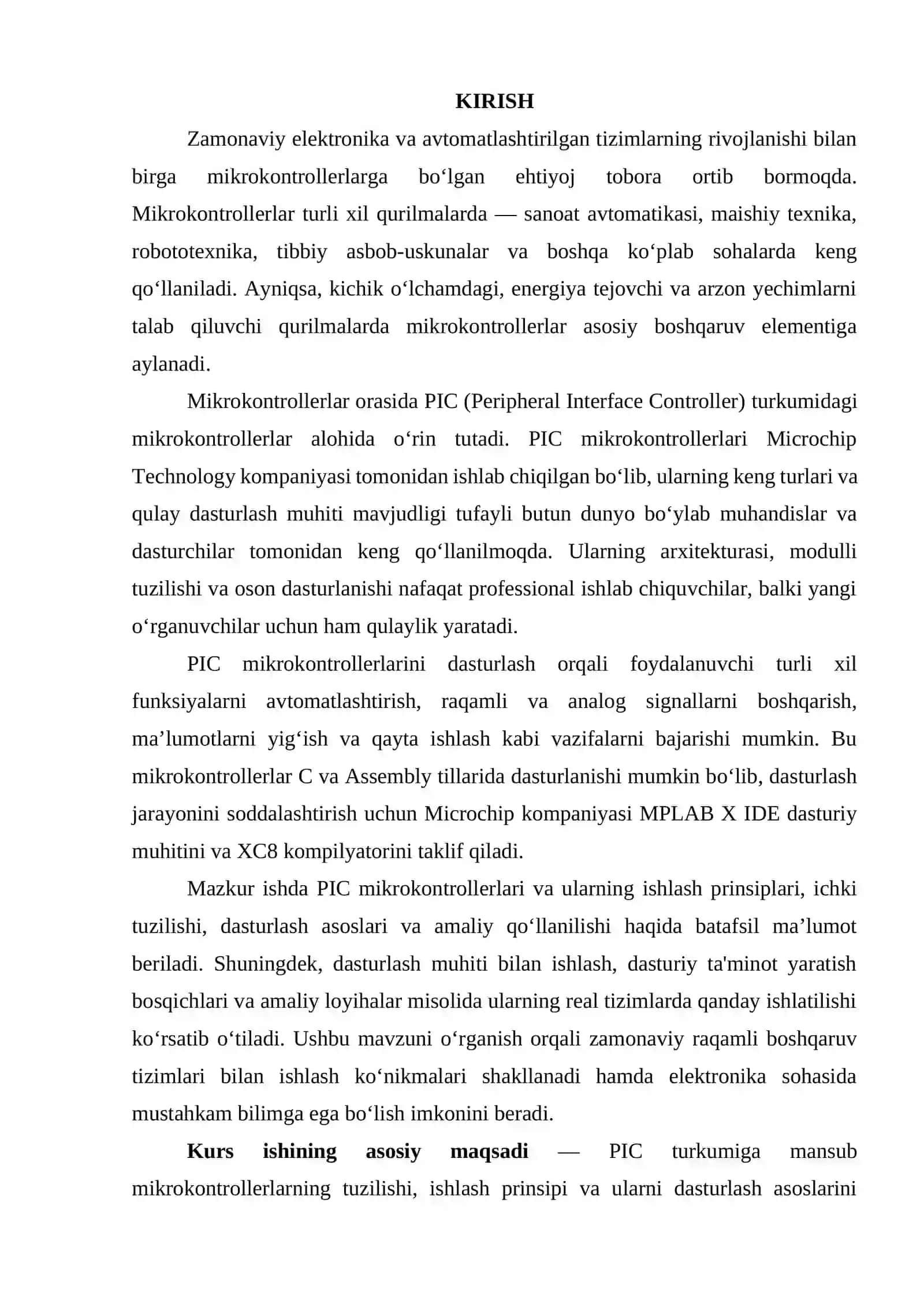 «AXBOROT BOSHQARISH TIZIMLARINI INSTRUMENTAL VOSITALARI» fanidan KURS ISHI 3