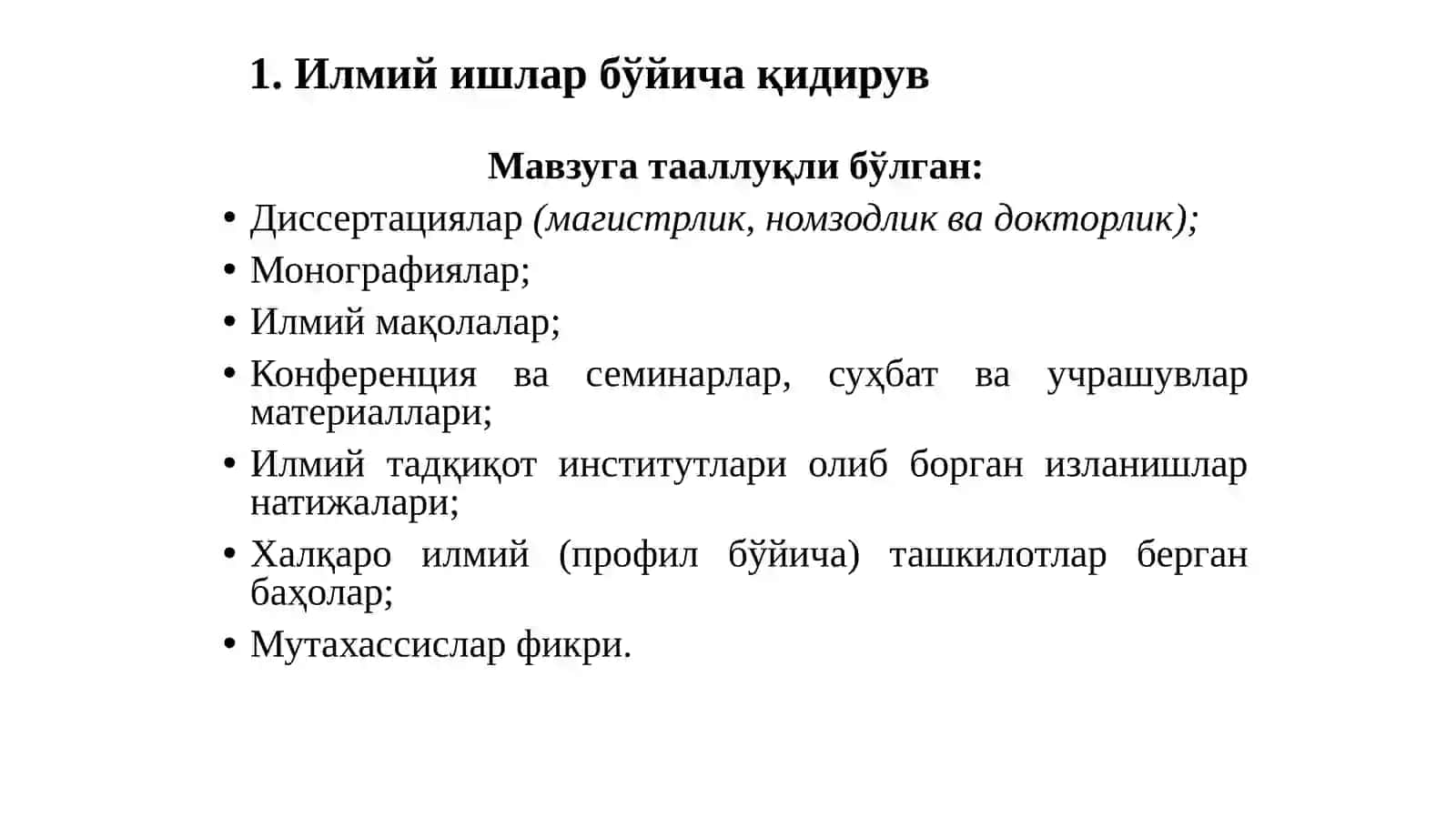 Ilmiy axborotlarni izlash, to'plash va qayta ishlash 3