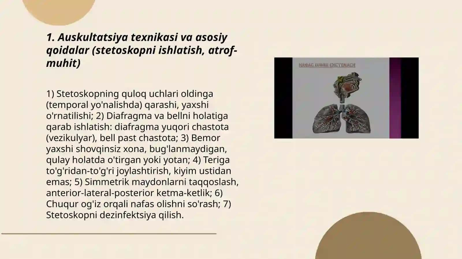 Auskultatsiya Texnikasi va Asosiy Qoidalari 3