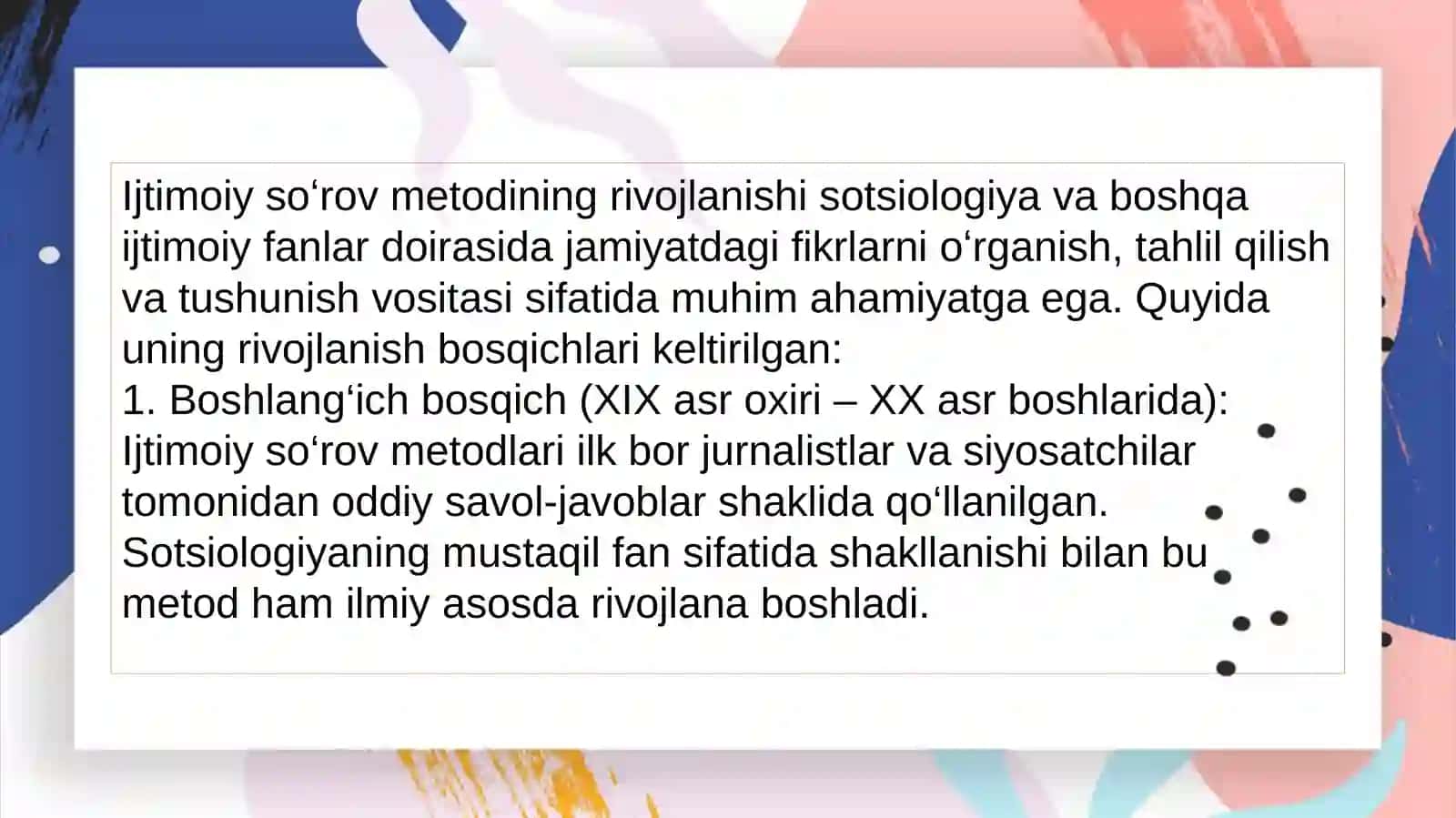 Ijtimoiy soʻrov metodi 3
