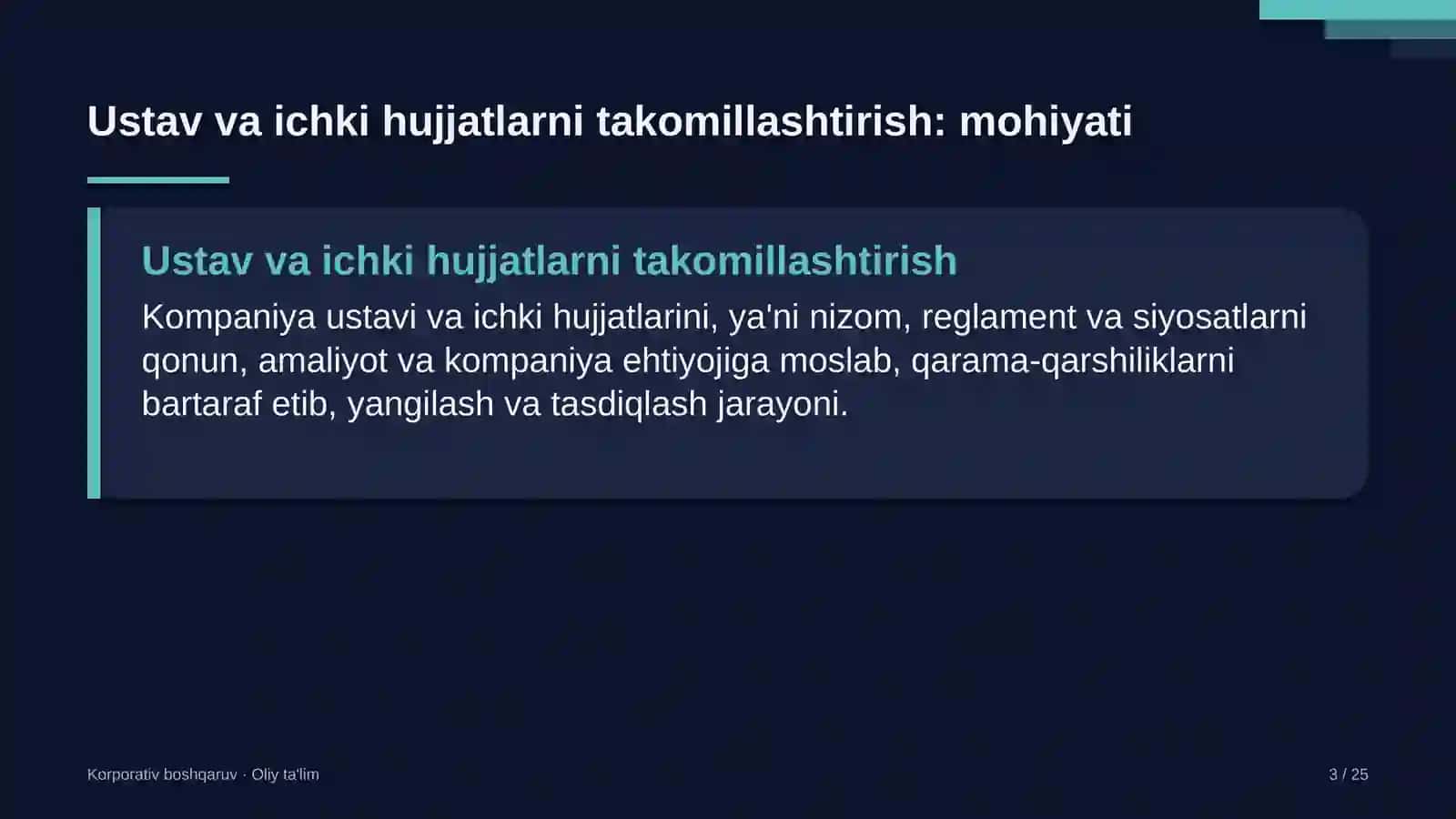 tog' kurortlarida ustav va ichki hujjatlarni takomillashtirish 9682 3